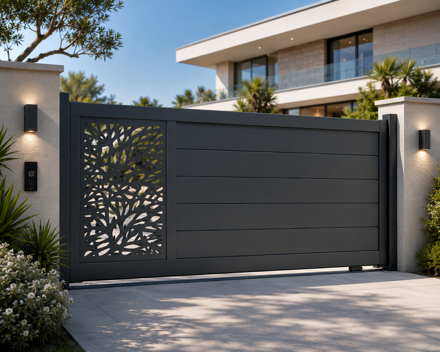 Portail coulissant aluminium